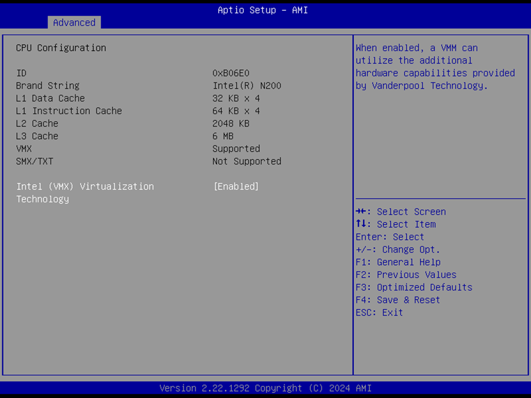 CPU Configuration