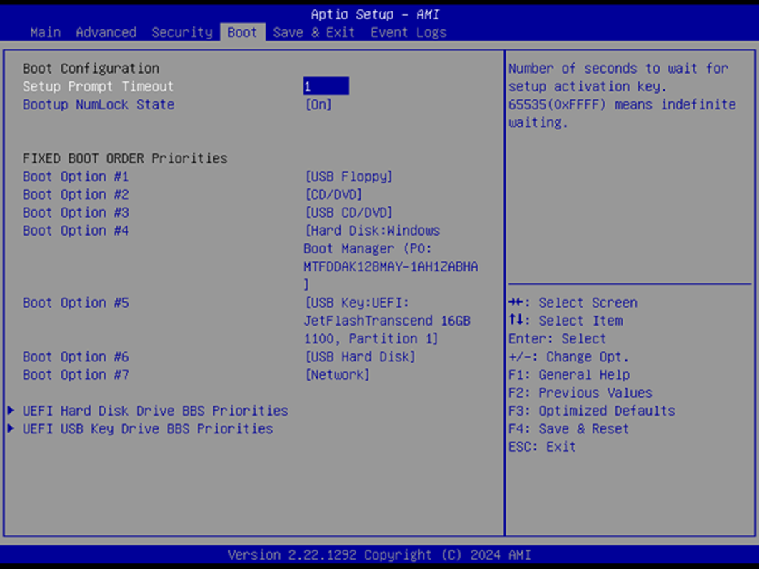 Boot Page