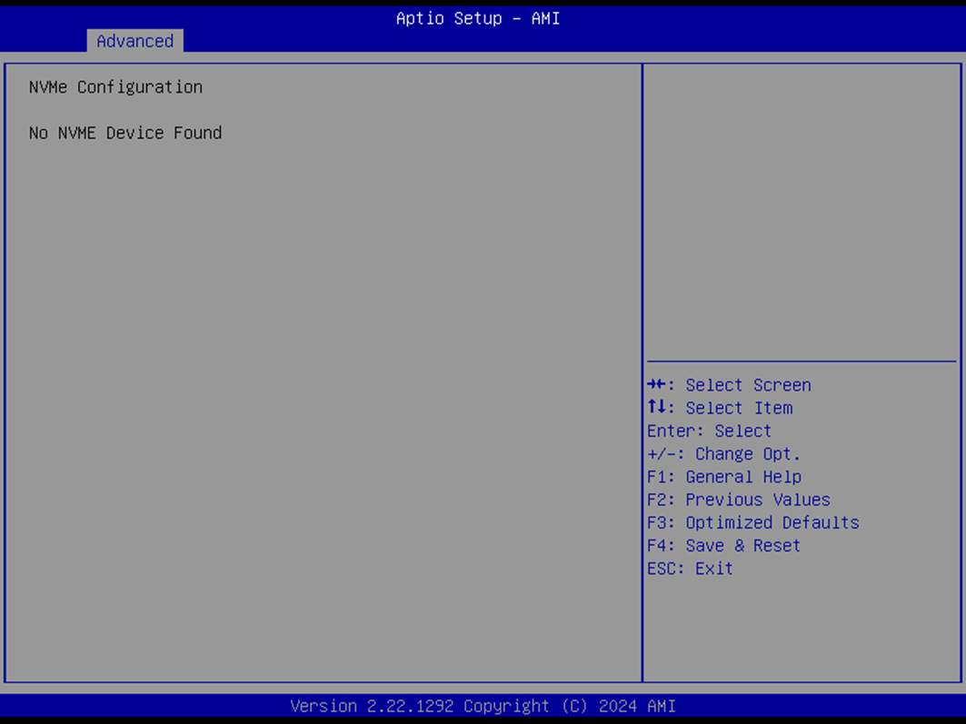 NVMe Configuration